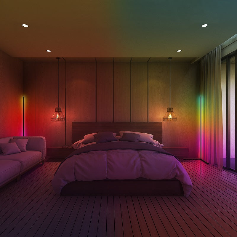 RGB LED Corner Floor Lamps